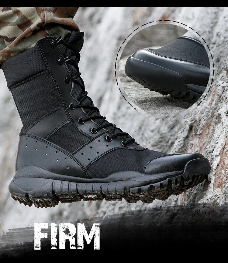 Men'S Shoes Hiking - Training Lightweight Waterproof Tactical Boots Outdoor