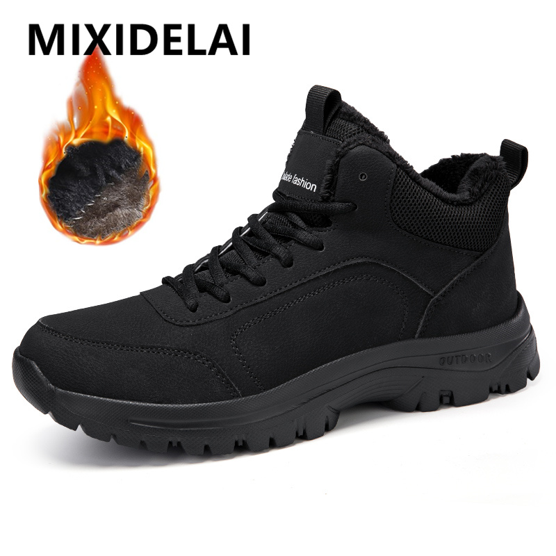 Men'S Shoes Hoka Sale - Winter Men's Boots Warm Plush Men's