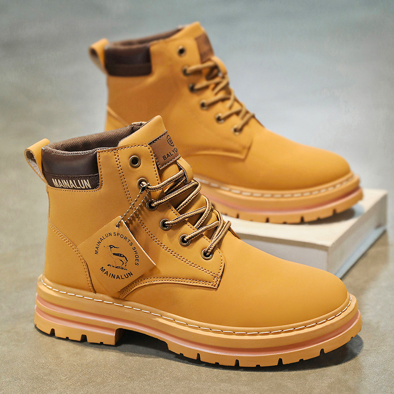 Classic Men High Top Boots Hig - Men Shoes Yellow recension och pris