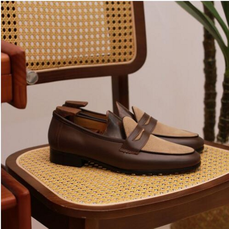 British Style Men Coffee Loafe - Boat Shoe Leather recension och pris