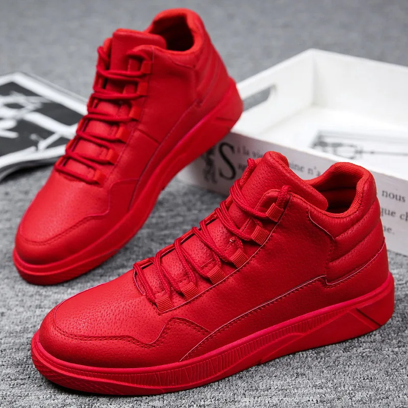 Keep Warm Men's Red High-Top L - Boat Shoe Leather recension och pris