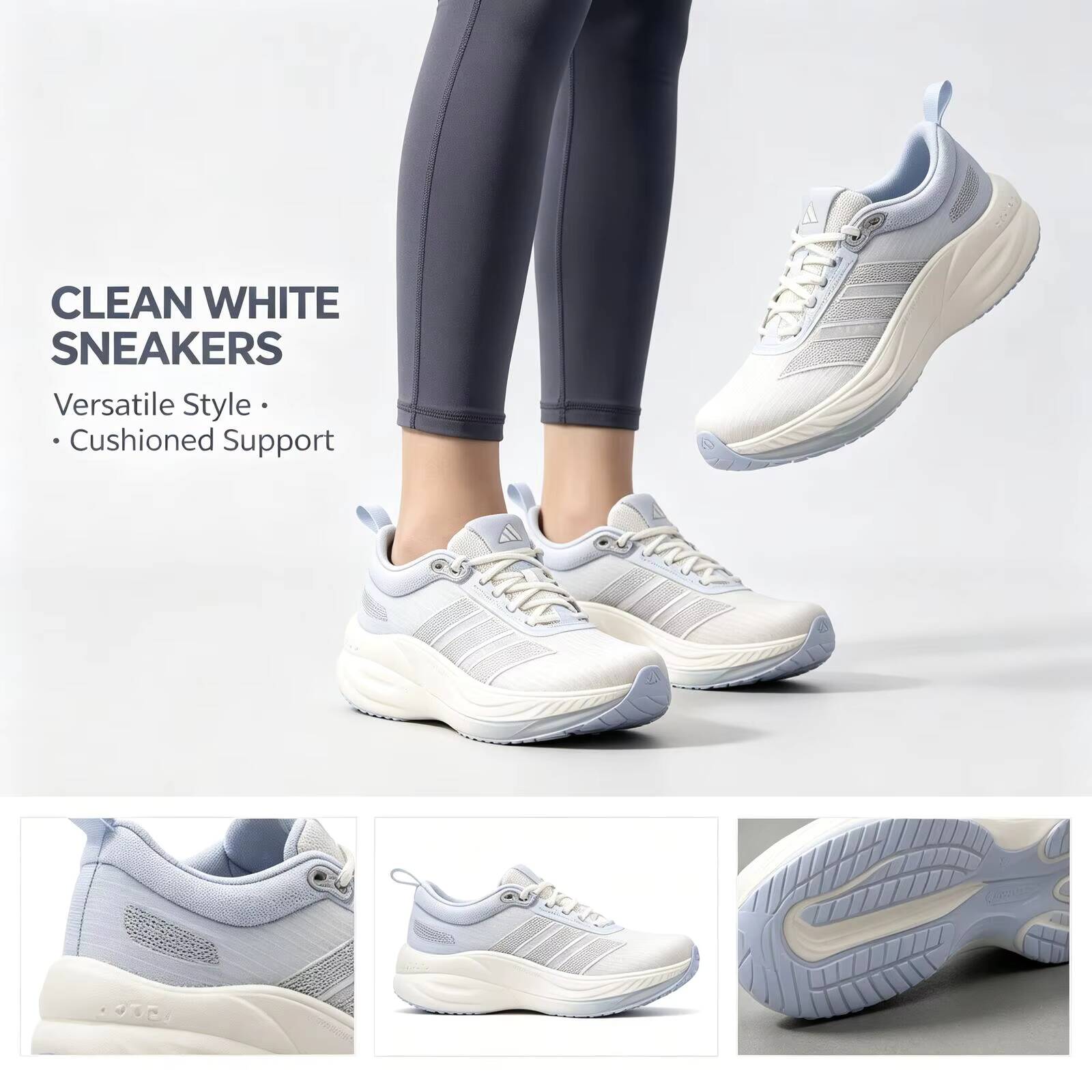 Adidas White Sneakers for Wome - Men Shoes Running Adidas recension och pris