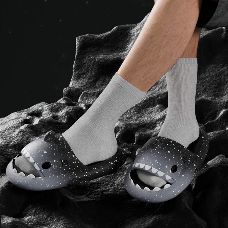 Cute Cartoon Shark Slippers Fo - Men Shoes Style recension och pris