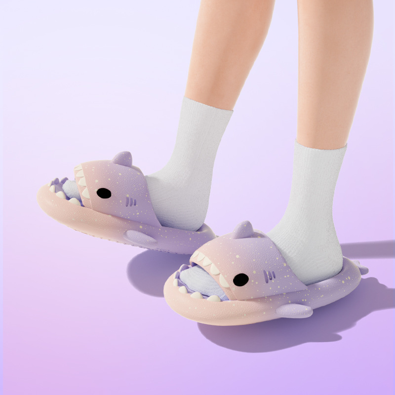 Cute Cartoon Shark Slippers Fo - Men Shoes Style recension och pris