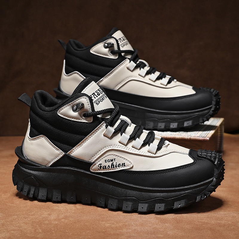 Men'S Black And White Mid Top  - Men Shoes White Colour recension och pris