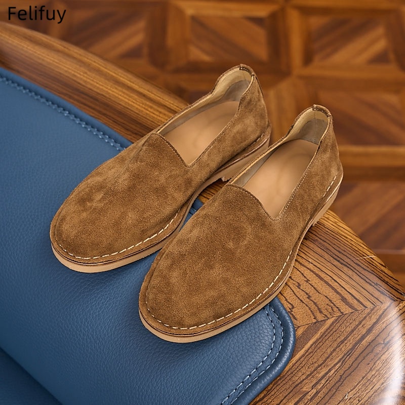 Cow Suede Man Loafers Luxury G - Boat Shoe Leather recension och pris