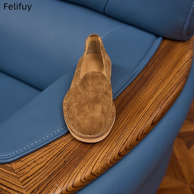 Cow Suede Man Loafers Luxury G - Boat Shoe Leather recension och pris