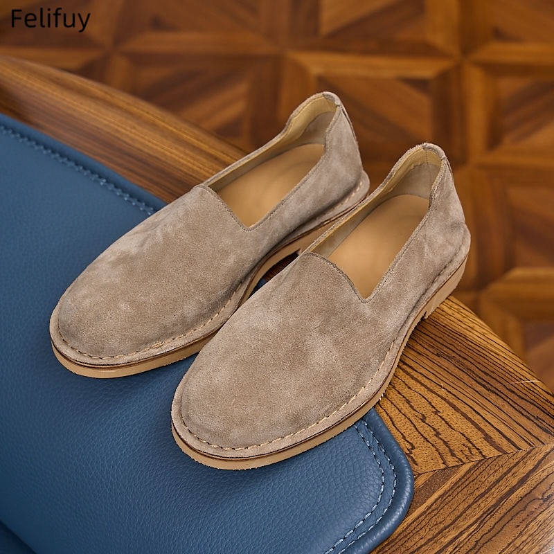 Cow Suede Man Loafers Luxury G - Boat Shoe Leather recension och pris