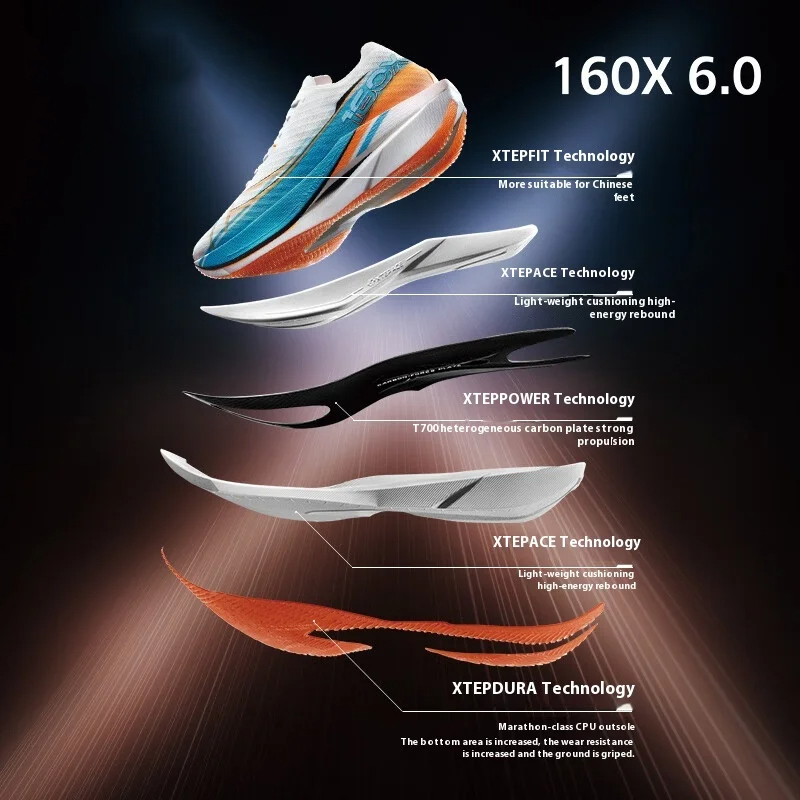 Xtep 160X 6.0 Running Shoes Pr - Men'S Xtep Shoes recension och pris