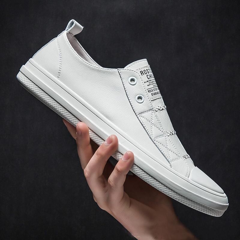 100% Genuine Leather Black Whi - Men Shoes Under 100 recension och pris