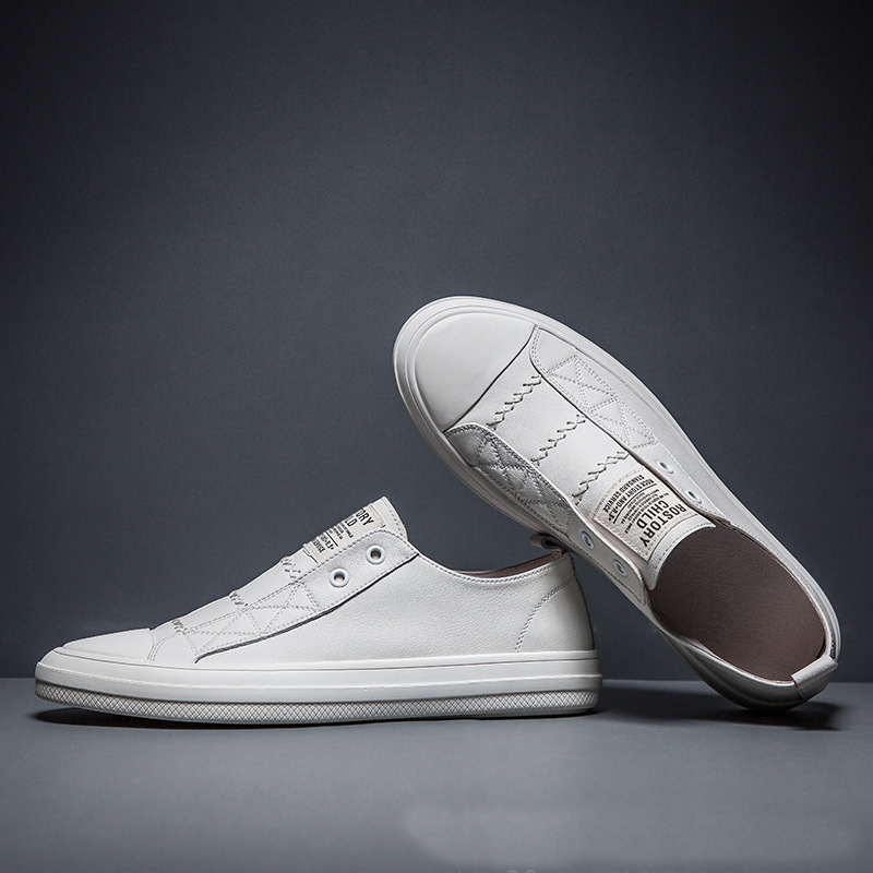 100% Genuine Leather Black Whi - Men Shoes Under 100 recension och pris