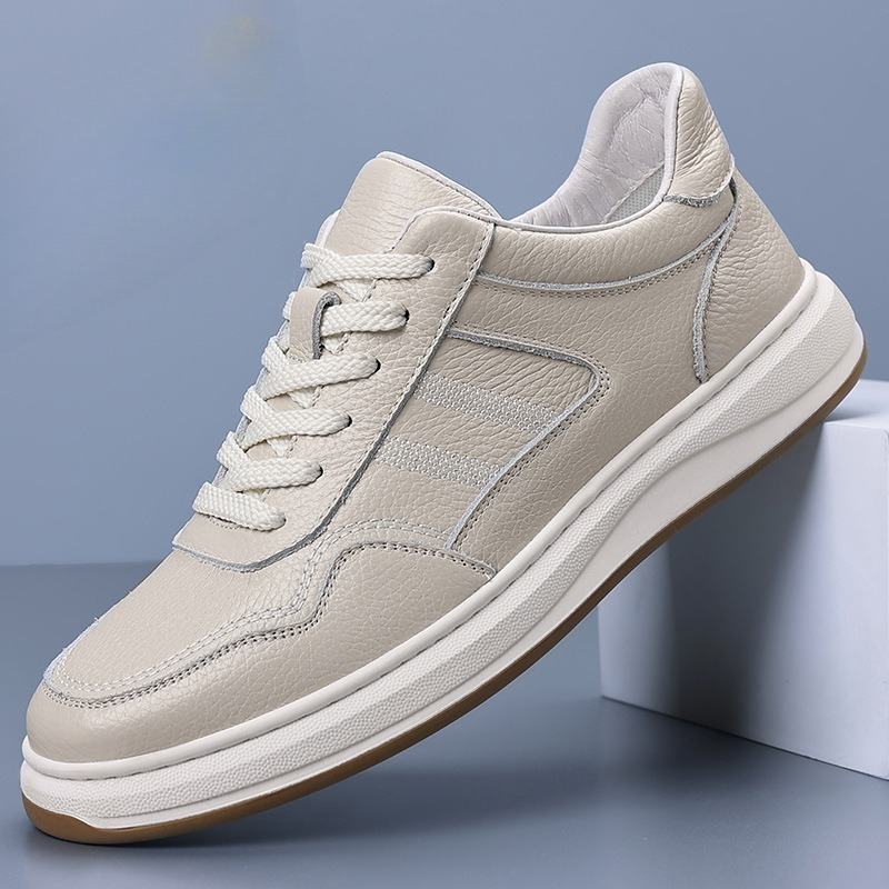 Men's Genuine Leather Casual S - Boat Shoe Leather recension och pris