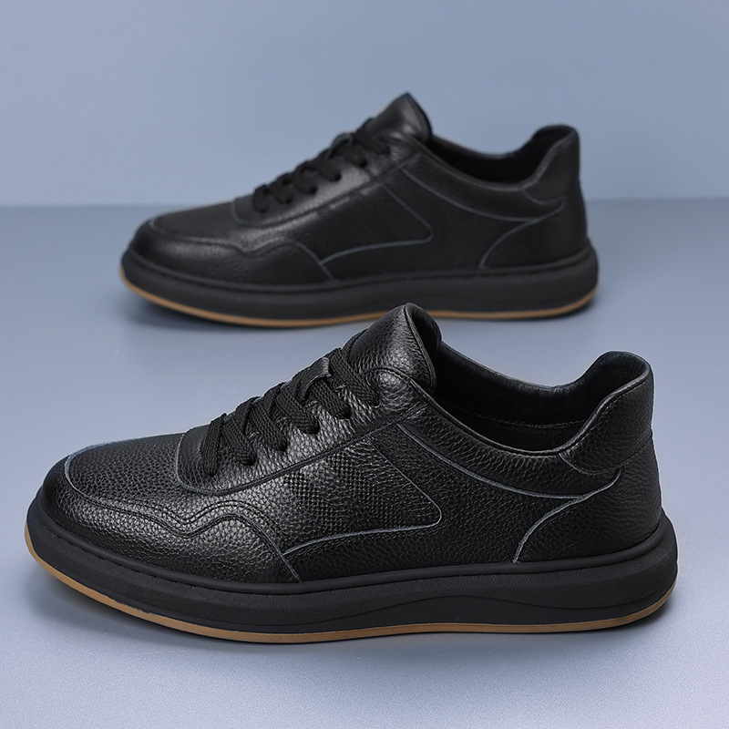 Men's Genuine Leather Casual S - Boat Shoe Leather recension och pris