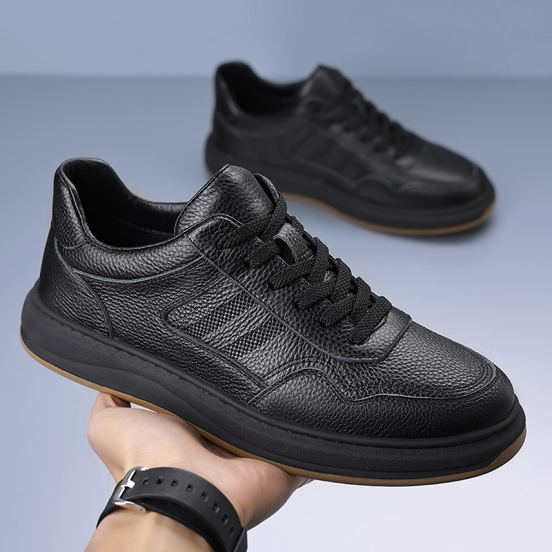 Men's Genuine Leather Casual S - Boat Shoe Leather recension och pris