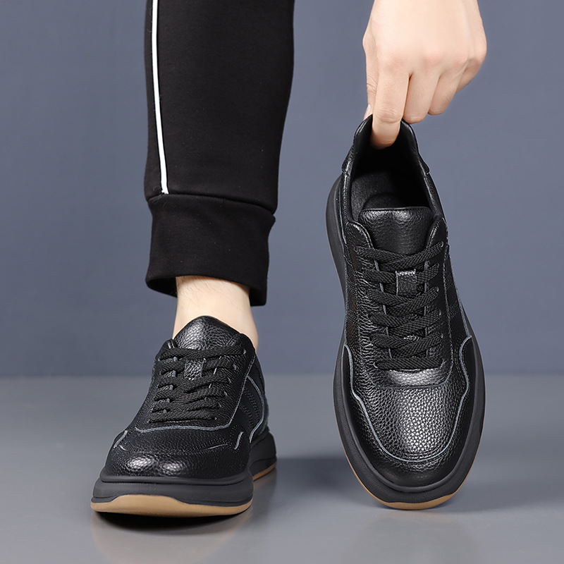 Men's Genuine Leather Casual S - Boat Shoe Leather recension och pris