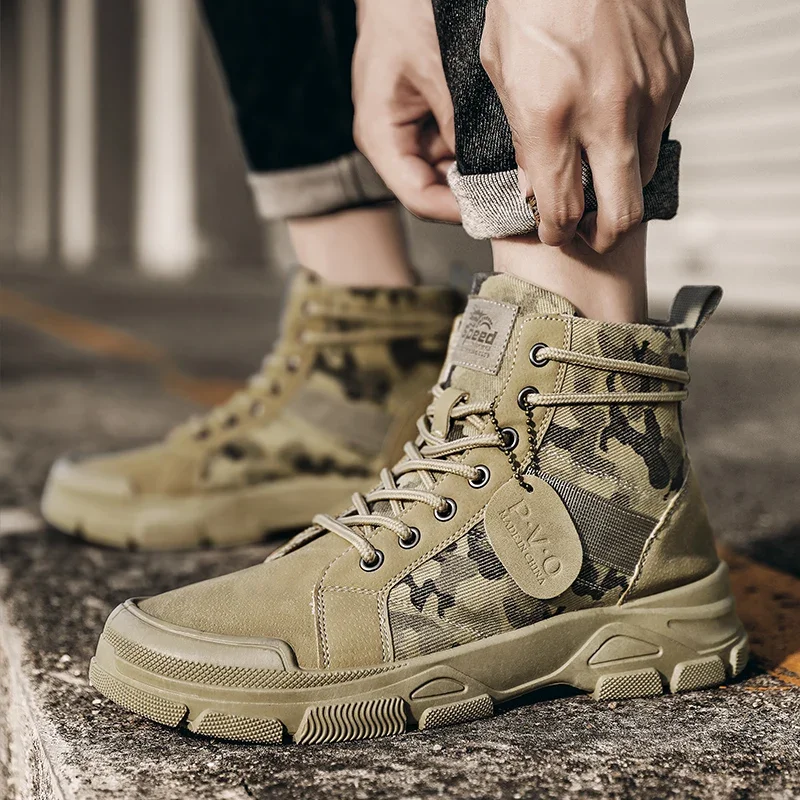 High-Top Boots for Men Autumn  - Men'S Shoes Hoka Sale recension och pris