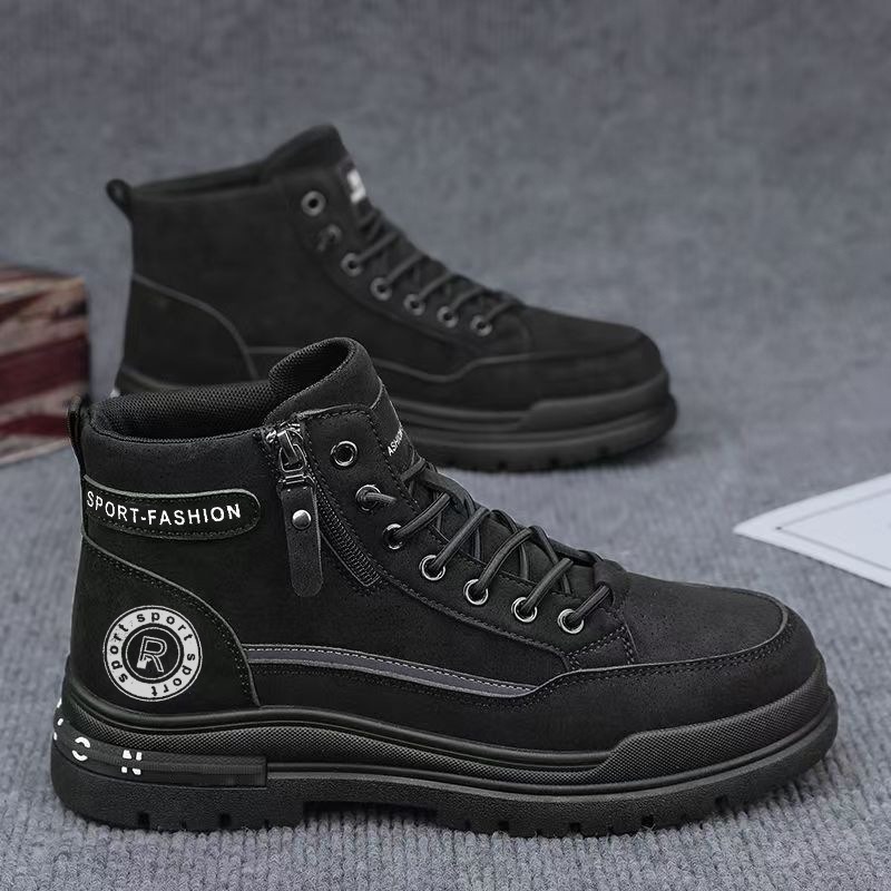 Men Retro High Top Work Boots  - Men'S Shoes Hiking recension och pris