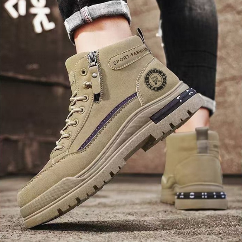 Men Retro High Top Work Boots  - Men'S Shoes Hiking recension och pris