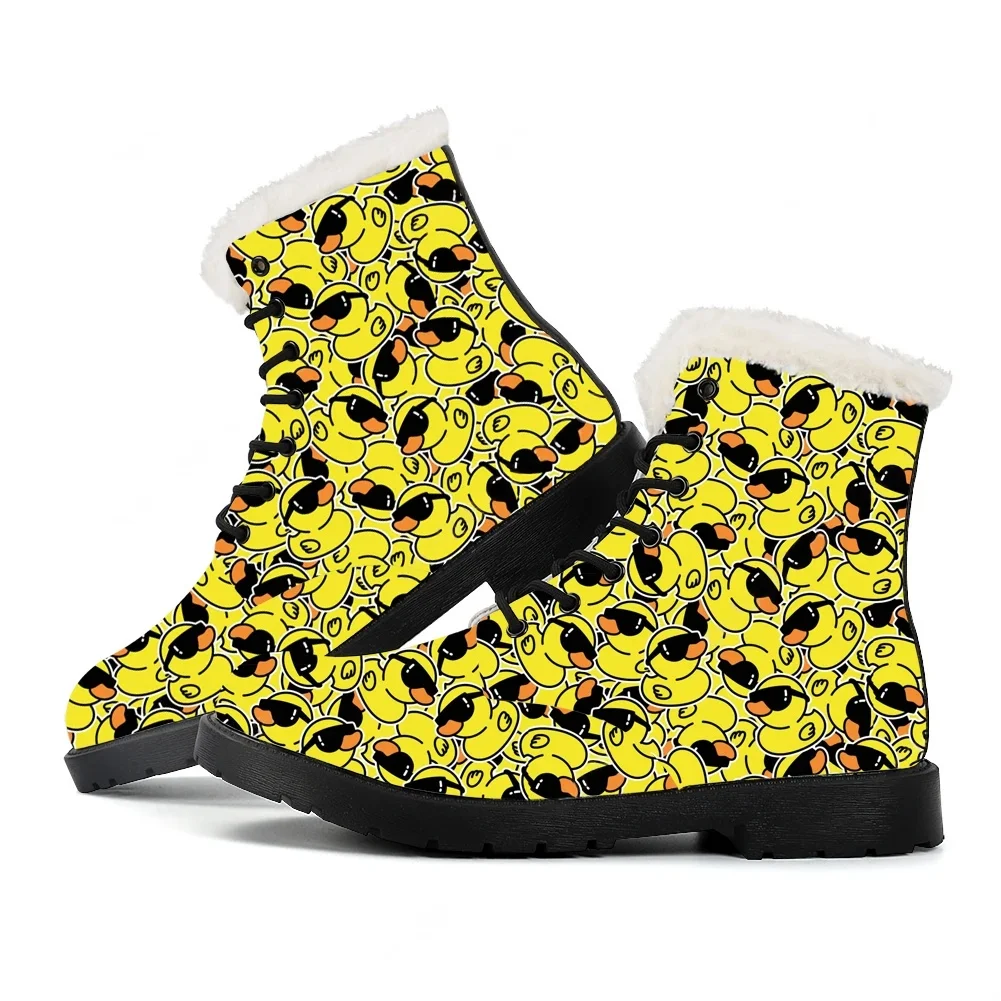 Yellow Duck Printed Plush Boot - Men Shoes Yellow recension och pris