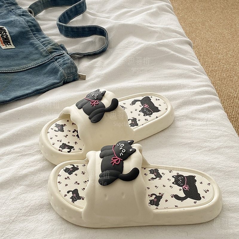 Printting Cute Bear Women Slip - Men Shoes Style recension och pris