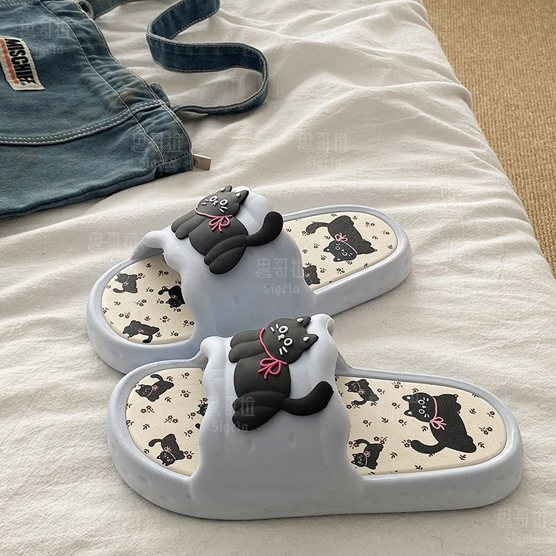 Printting Cute Bear Women Slip - Men Shoes Style recension och pris
