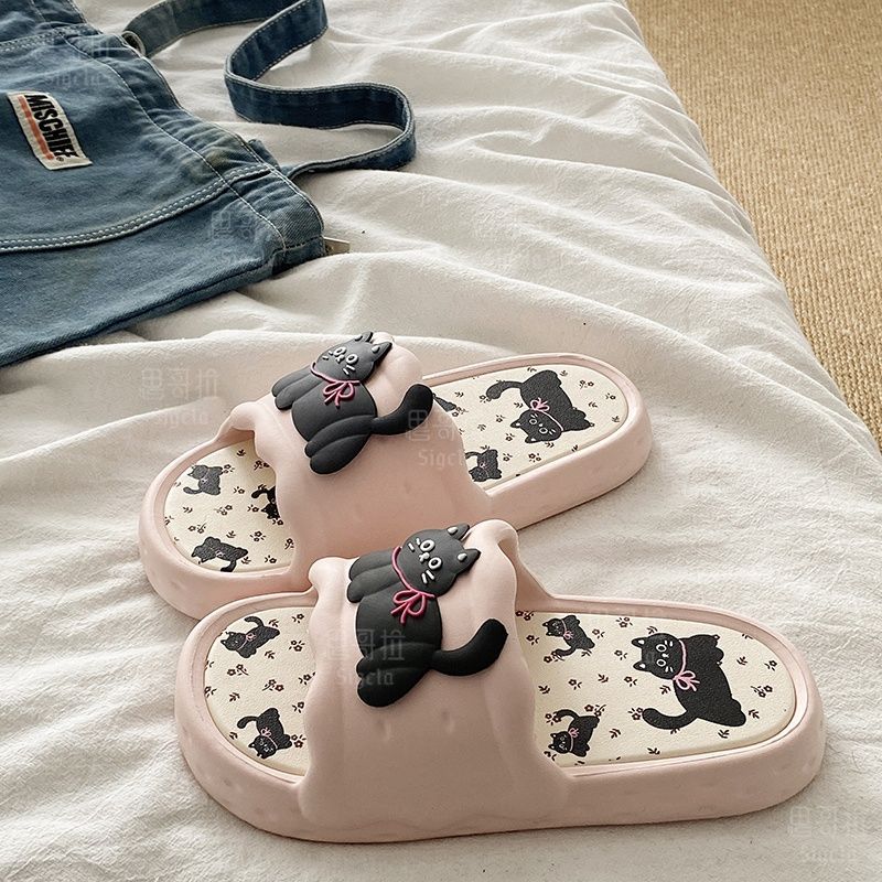 Printting Cute Bear Women Slip - Men Shoes Style recension och pris