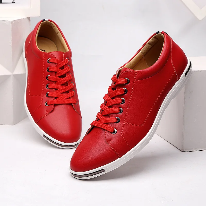 Men Size38-48 Casual Breathabl - Boat Shoe Leather recension och pris