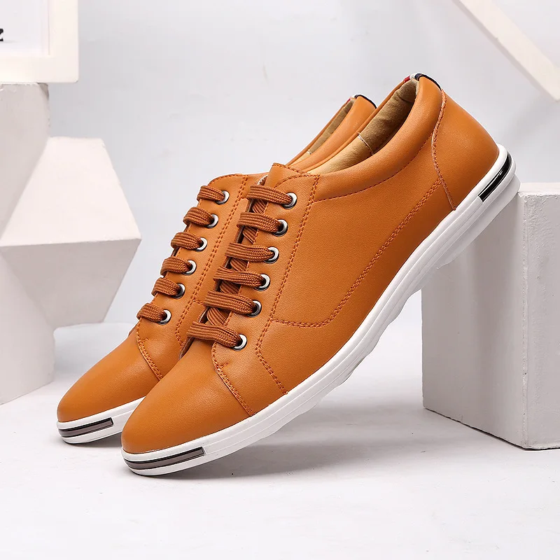 Men Size38-48 Casual Breathabl - Boat Shoe Leather recension och pris