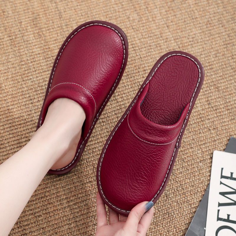 Home Leather Slippers Men and  - Men'S Shoes Size 42 In Us recension och pris