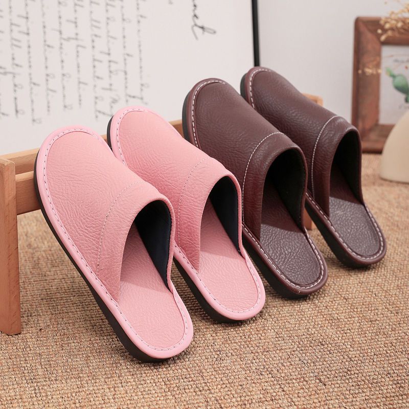 Home Leather Slippers Men and  - Men'S Shoes Size 42 In Us recension och pris