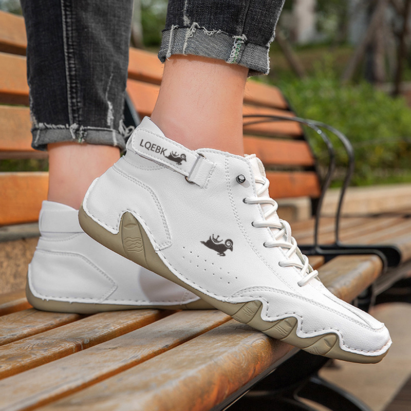 Leather Shoes for Men Casual S - Boat Shoe Leather recension och pris