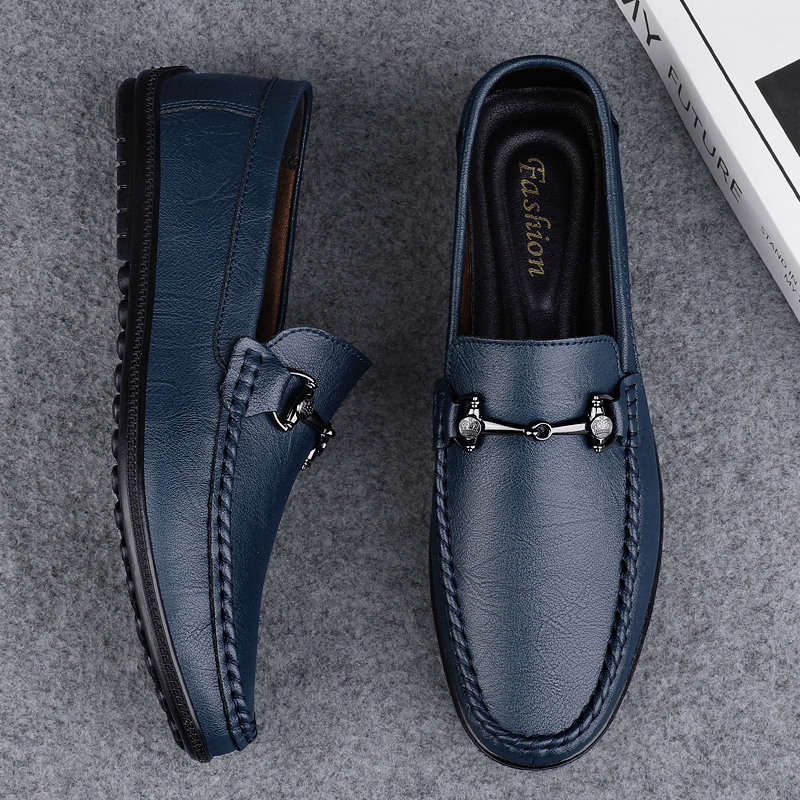 New Black Shoes Men Loafers Br - Boat Shoe Leather recension och pris