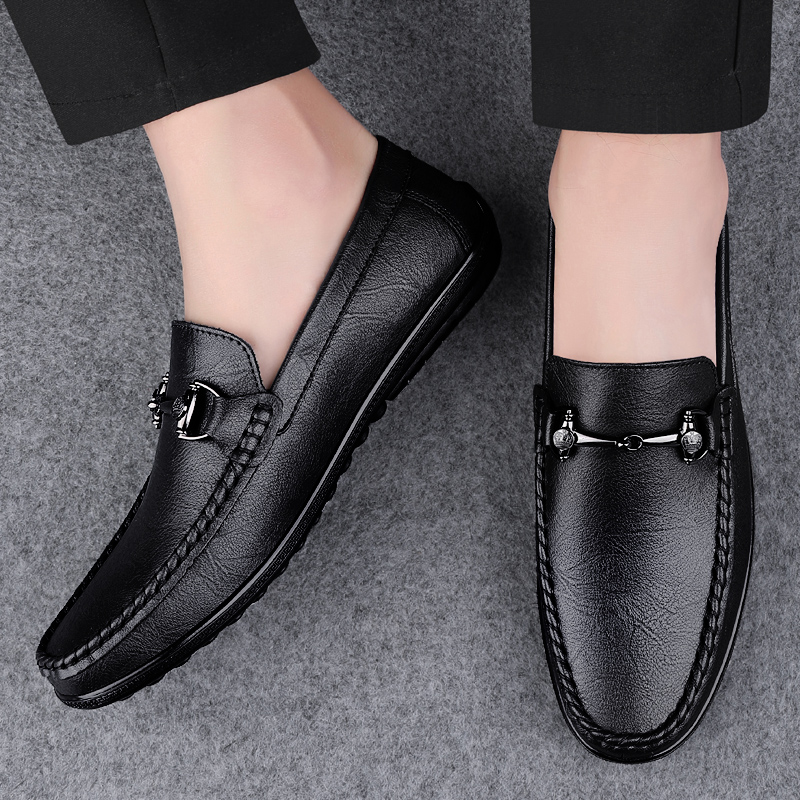 New Black Shoes Men Loafers Br - Boat Shoe Leather recension och pris