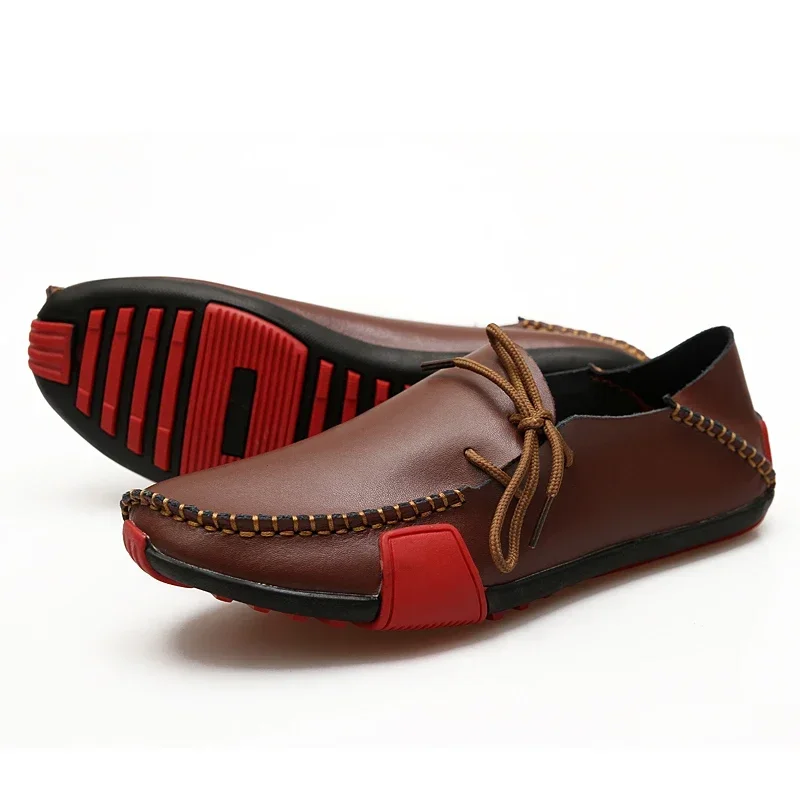 Men Shoes Leather Casual 2025  - Boat Shoe Leather recension och pris